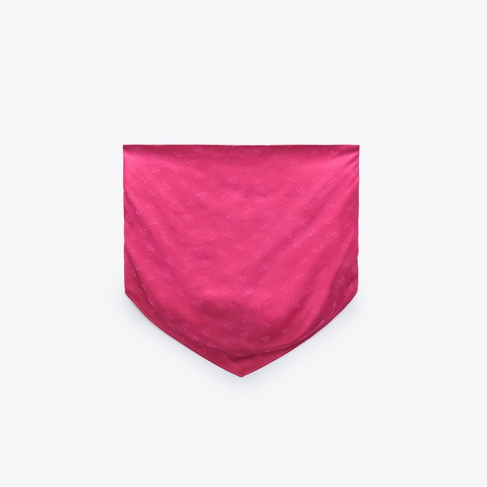 NWOT ZARA JACQUARD BANDANA TOP | REF. 1165/178